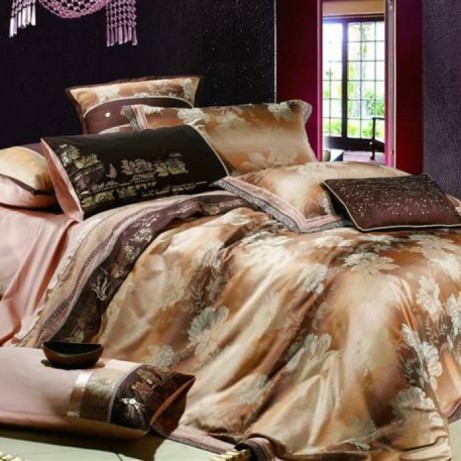 Постельное белье с рисунком Фамилье TJ-BEZ-04 Розовый, 2-х спальный