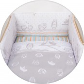 Комплект в кроватку Layette Ceba Baby Owls (Grey),120x60