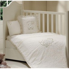 Детское постельное белье в кроватку Funnababy Lovely Bear (Крем), 3 предмета