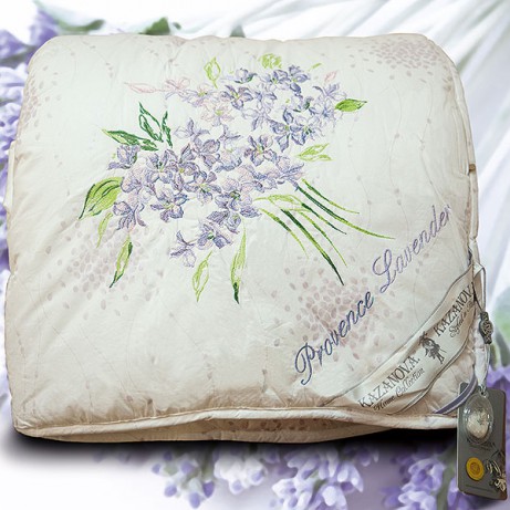 Шелковое одеяло Provence Lavender Кремовый, Двуспальное 200x220