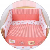 Комплект в кроватку Layette Ceba Baby Peas (Coral),120x60
