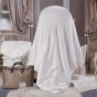 Шелковое одеяло Жемчуг-Вышивка Белый, Двуспальное 200x220