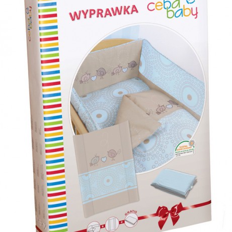 Комплект в кроватку Layette Ceba Baby Birdies Brown W-816-046-120,120x60