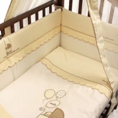 Детское постельное белье в кроватку Funnababy Smile (Бежевый), 3 предмета