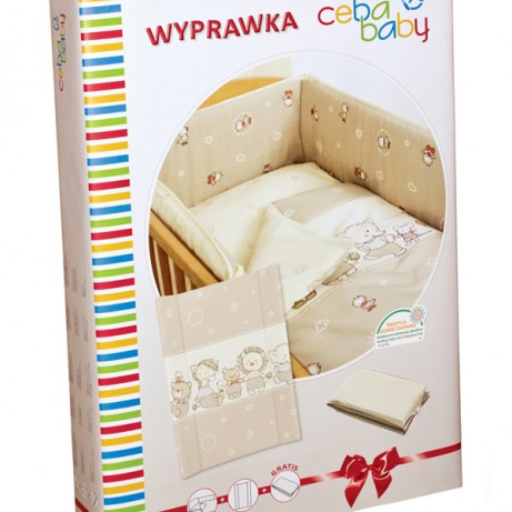 Комплект в кроватку Layette Ceba Baby Ducklings Brown W-816-050-230,120x60