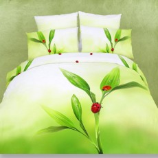 Постельное белье сатин люкс Фамилье RS-43 Зеленый 2-х спальный