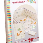 Комплект в кроватку Layette Ceba Baby Fox (Ecru W-816-059-170),120x60