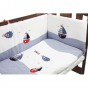 Комплект в кроватку для новорожденных Funnababy Marine Синий,120x60