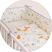 Детское постельное белье в кроватку Ceba Baby Fox (Бежевый), Lux принт