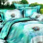 Постельное белье 3D Home Collection SF-06 Бирюзовый, 1.5 спальный