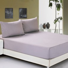 Постельная простынь на резинке D (Фиолетовый), 1 спальный 90 200