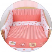 Детское постельное белье в кроватку Ceba Baby Peas (Корал), Lux принт