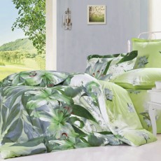 Постельное белье из сатина Сайлид B-151 Зеленый 1.5 спальный