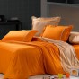 Постельное белье сатин однотонный Вальтери OD-14 Оранжевый, 2-х спальный