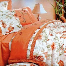 Постельное белье с вышивкой Сайлид D-97 Оранжевый 2-х спальный