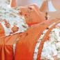 Постельное белье с вышивкой Сайлид D-97 Оранжевый, Семейный