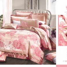 Постельное белье жаккард Вальтери 220-121 (Розовый), 2-х спальный