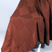 Вязанный плед Квадрат (коричневый), Полуторный 165x210