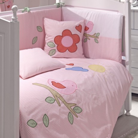 Комплект в кроватку Funnababy Fiore Розовый,120x60