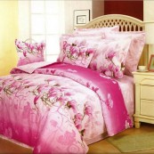 Постельное белье из сатина Сайлид B-48 (Розовый), 1.5 спальный