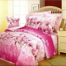 Постельное белье из сатина Сайлид B-48 Розовый 1.5 спальный