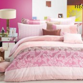 Постельное белье сатин Вальтери C-156 (Розовый), 2-х спальный