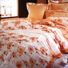 Постельное белье с вышивкой Вальтери 110-49 Оранжевый 1.5 спальный