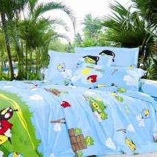 Постельное белье Angry Birds Blue (Голубой), 1.5 спальный (детский)