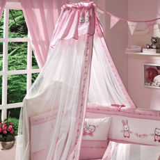 Балдахин на детскую кроватку Funnababy Lily Milly (Розовый), для девочки