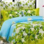 Постельное белье из сатина Сайлид B-76 Зеленый, 2-х спальный