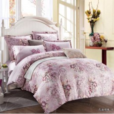 Постельное белье с вышивкой Сайлид D-144-2 Розовый 2-х спальный