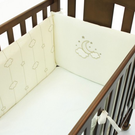 Бортики в кроватку для новорожденных Funnababy Luna Elegant Слоновая кость