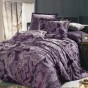 Постельное белье сатин-жаккард Вальтери JC-03 Фиолетовый, 2-х спальный