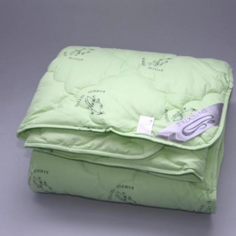 Бамбуковое одеяло СН-Текстиль-OSB-O Голубой, Полуторное 140x205