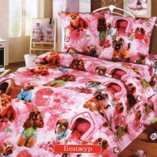 Детское постельное белье Вальтери ДБ-34 (Розовый), 1.5 спальный
