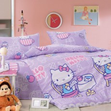 Постельное белье Kitty Lavender (Фиолетовый), 1.5 спальный (детский)