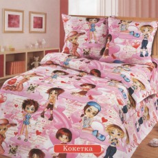Детское постельное белье Вальтери ДБ-37 (Розовый), 1.5 спальный