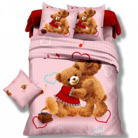Детское постельное белье Вальтери DS-03 Розовый, 1.5 спальный
