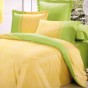 Постельное белье сатин однотонный Вальтери OD-27 Желто-Зеленый, 1.5 спальный
