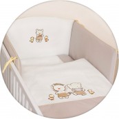 Постельное для новорожденных Ceba Baby Ducklings (Brown), с вышивкой