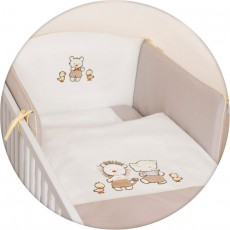 Постельное для новорожденных Ceba Baby Ducklings (Brown), с вышивкой