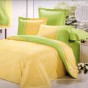 Постельное белье сатин однотонный Вальтери OD-27 Желто-Зеленый, 2-х спальный