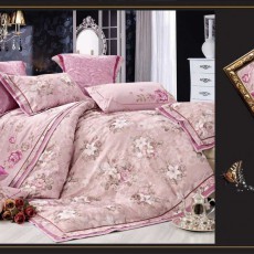 Постельное белье с вышивкой Сайлид D-151 Розовый 2-х спальный