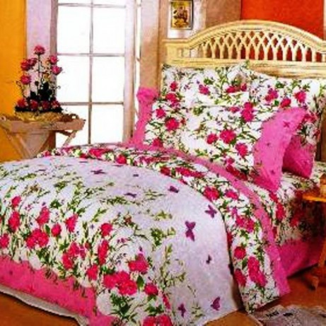 Постельное белье поплин Сайлид A-63-2 Розовый, 2-х спальный