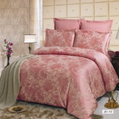 Постельное белье сатин-жаккард Вальтери JC-13 (Розовый), 2-х спальный