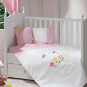 Детское постельное белье в кроватку Funnababy Butterfly (Розовый), для девочки