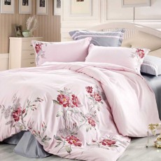 Постельное белье с вышивкой Сайлид D-156 Розовый 2-х спальный