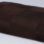 Вязанный плед Квадрат шоколад, Полуторный 175x210